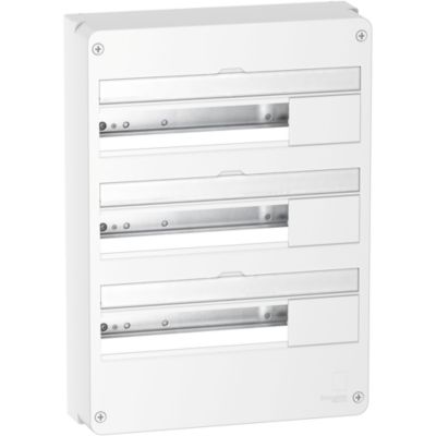 Coffret de distribution SCHNEIDER ELECTRIC RESI9 3 rangées 18 modules RAL 9003