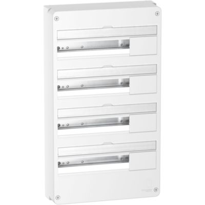 Resi9 Coffret en saillie RAL 9003 4 rangées de 18 modules R9H18404