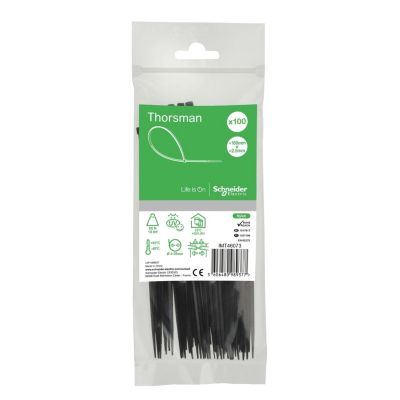 Thorsman Colliers De Serrage Rilsan 160x2 5mm Nylon Lot De 100 Colliers Serre câbles