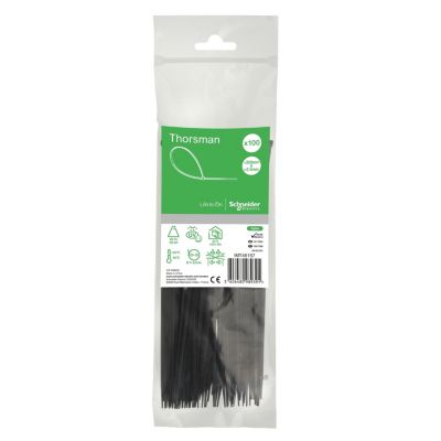 Schneider Collier De Serrage Plastique En Rilsan 200x2 5mm Nylon Lot De 100 Colliers Serre câbles