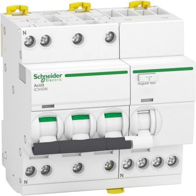 A9de7732 Disjoncteur Différentiel Triphasé 3p+n 300ma 6ka Type Ac Courbe C Schneider Icv40n