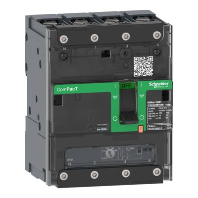 Disjoncteur ComPacT NSXmF Schneider Electric TM D 4P 36kA Borne à cosses