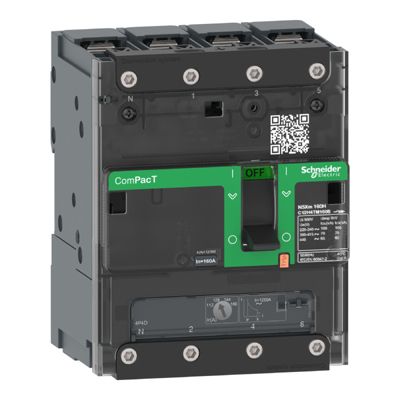 Disjoncteur ComPacT NSXmF Schneider Electric TM D 4P 36kA Borne à cosses