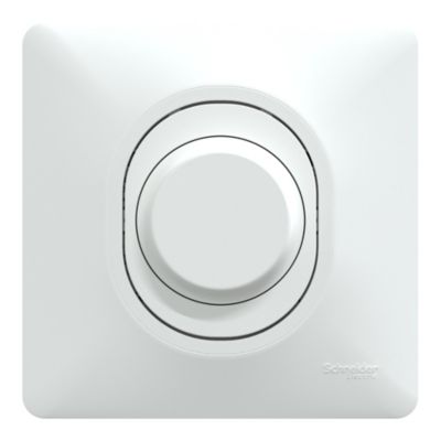 Variateur complet Schneider Electric Ovalis blanc