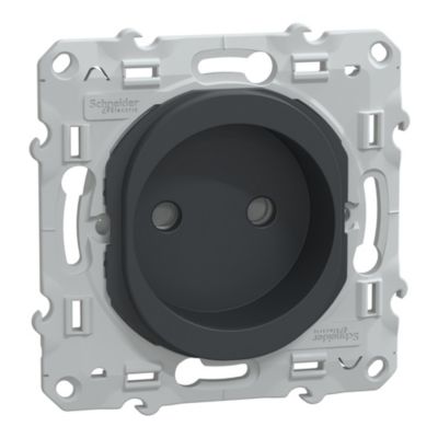 Mécanisme prise à obturateur Schneider Electric Ovalis anthracite