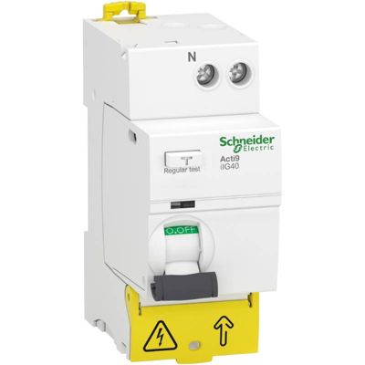 Interrupteur différentiel tête de groupe Acti9 iIG40 Schneider Electric 1P+N 30mA Type AC