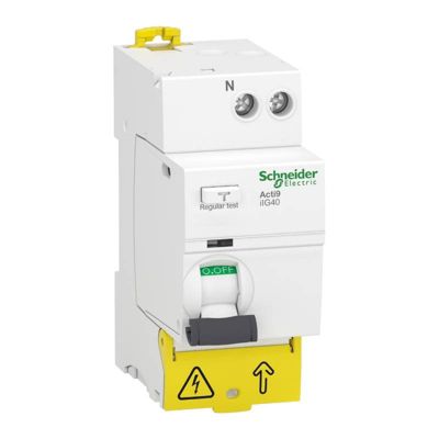 Interrupteur différentiel tête de groupe Acti9 iIG40 Schneider Electric 1P+N 30mA Type A SI