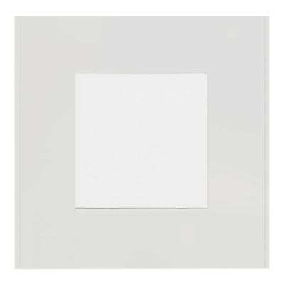 Plaque de finition simple Schneider Electric Unica Déco blanc