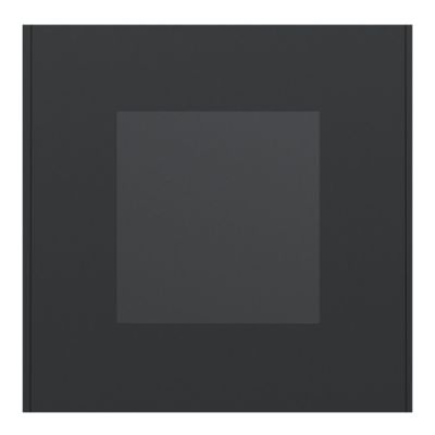 Plaque de finition simple Schneider Electric Unica Déco gris anthracite