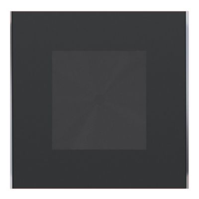 Plaque de finition simple Schneider Electric Unica Déco Subtil gris anthracite liseré argenté