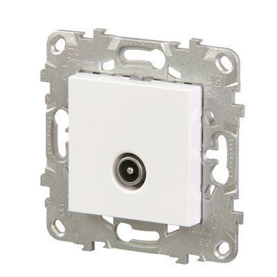 Mécanisme prise TV Schneider Electric Unica Déco blanc