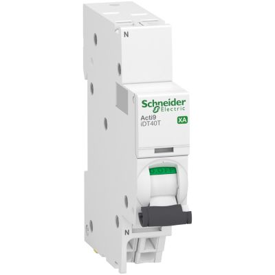 Schneider Electric Acti9 iDT40 XA disjoncteur modulaire bornes auto 1P+N C /6 kA A9PA2610