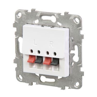 Mécanisme prise haut-parleur Schneider Electric Unica Déco blanc