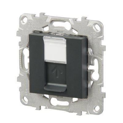 Mécanisme pour prise RJ45 CAT6 Schneider Electric Unica Déco anthracite