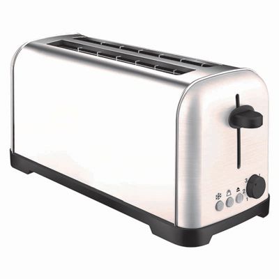 Grille-pain 2 fentes 1400w inox Silver Style 002226