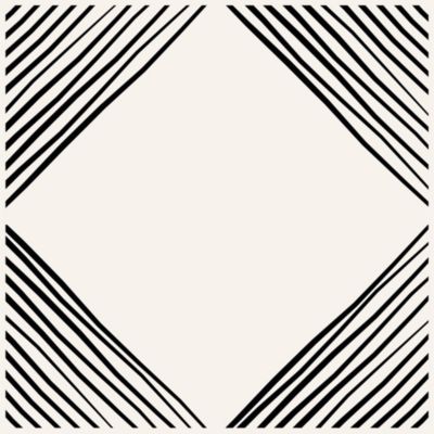 Lot 8 carreaux adhésifs décoratifs Vinyl Way Bahia Dada Art effet mosaïque noir & blanc L.20 x L.20 