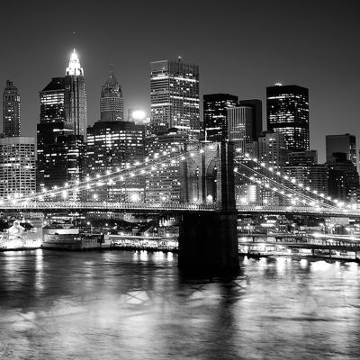 Affiche Pont de Brooklyn L.30 x l.30 cm