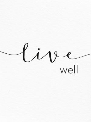 Affiche décorative Live l.30 x H.40 cm