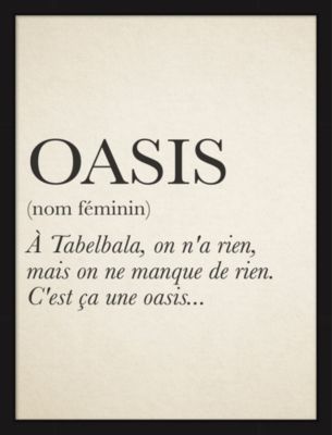 Image encadrée couleur oasis Dada Art orientation portrait l.33 x H.43 x ép.3 cm