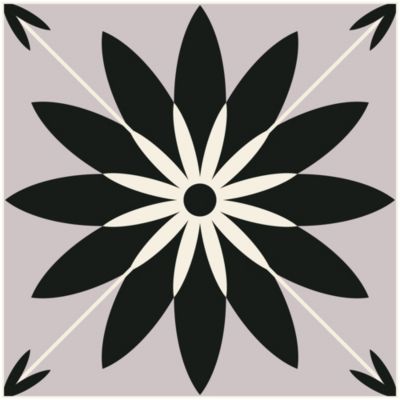 Lot 8 carreaux adhésifs décoratifs Vinyl Way Essaouira Dada Art effet carreau de ciment L.20 x L.20 