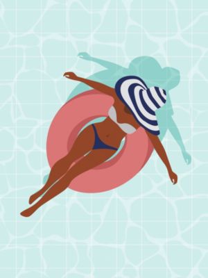 Affiche bouée Dada Art l.30 x H.40 cm