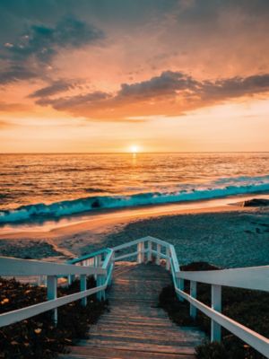 Affiche ponton plage Dada Art l.60 x H.80 cm