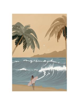 Affiche surfeur Hia Dada Art L.40 x l.30 cm