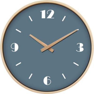 Horloge murale design vintage bleu Dada Art Ø30 cm