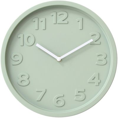Horloge murale design vert olive ?30 x ep.4,5cm