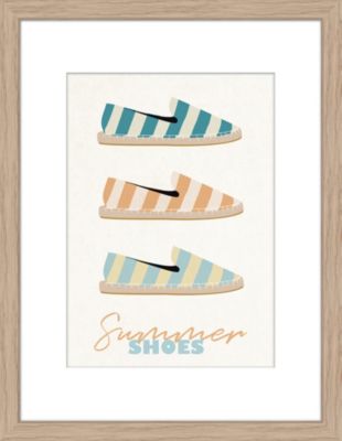 Image encadrée Espadrille cadre en bois 30x40 cm