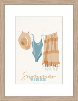 Image encadrée Linen cadre en bois 30x40 cm