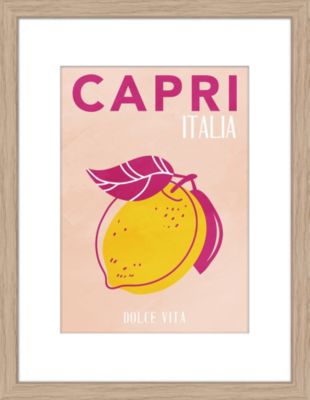 Image encadrée capri Dada Art l.30 x H.40 cm rose