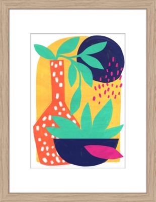 Image encadrée fleurs Dada Art l.30 x H.40 cm multicolore