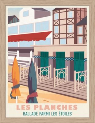 Image encadrée Boards cadre en bois 30x40 cm