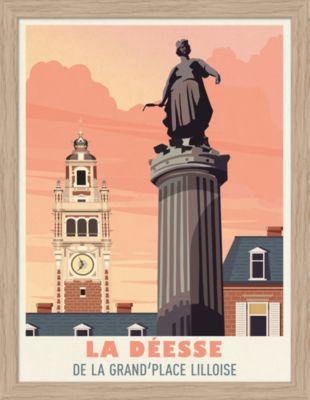 Image encadrée Goddess cadre en bois 30x40 cm