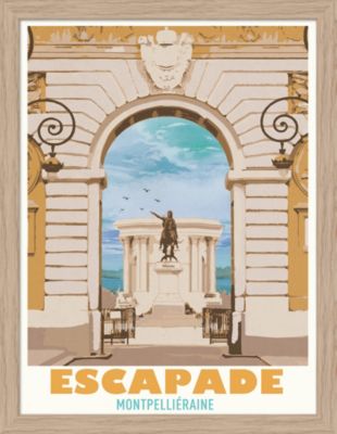 Image encadrée Escapade cadre en bois 30x40 cm