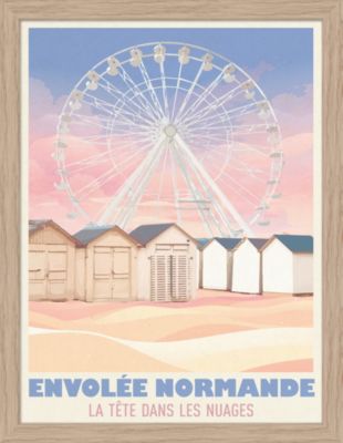 Image encadrée Normande cadre en bois 30x40 cm