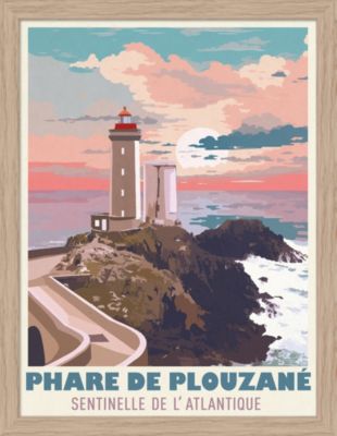 Image encadrée Lighthouse cadre en bois 30x40 cm