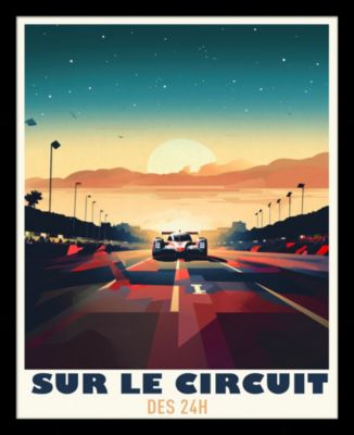 Image encadrée Circuit cadre noir 40x50 cm