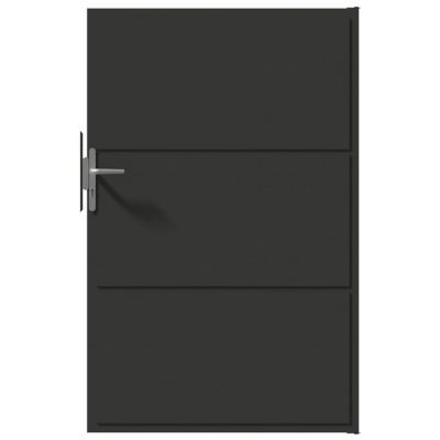 Portillon Jardimat aluminium Niort gris 7022 - 100 x h.160 cm