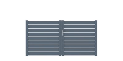 Portail battant aluminium Rioz 300X155cm Jardimat