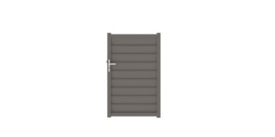 Portillon cesson 100x160 cm Gris anthracite 7016 Jardimat
