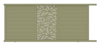 Portail coulissant motorisé lausanne floral 350x155 1 7002 Jardimat