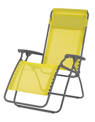 Relax métal et toile Lafuma Rclip Batyline citrus