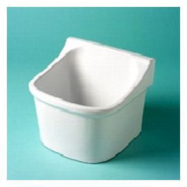 Évier de buanderie à  suspendre Godart Thales en céramique coloris blanc