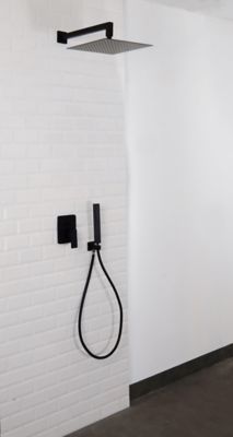 Colonne de douche mécanique à encastrer noire Sarodis Milana