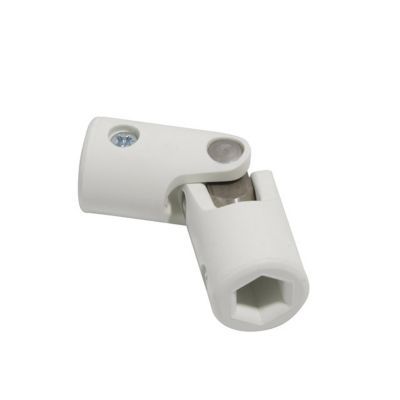 Cardan polyamide blanc, hexagonal 10/hexagonal 10