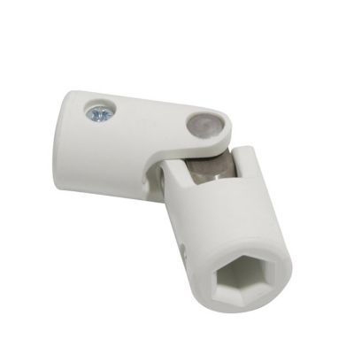 Cardan polyamide blanc, rond 12/rond 12