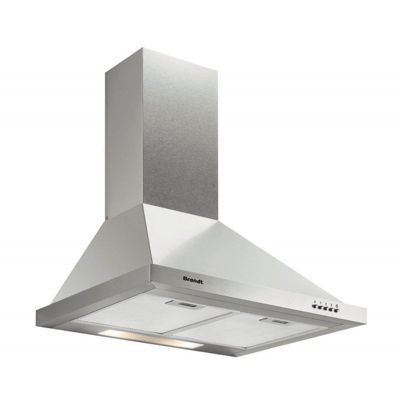 Brandt Hotte décorative murale AD1006X L 60 cm - Acier inoxydable Gris - vue 4