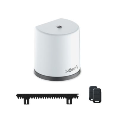 Somfy Motorisation de portail coulissant Freevia 400 RTS - Livrée avec 2 télécommandes Keypop et 4m de crémaillère